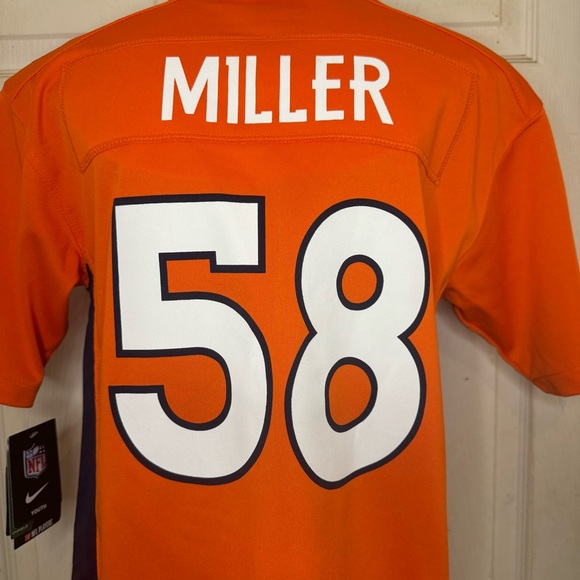 New Denver Miller On Field NFL Jersey- Von Miller #58 Youth Size L (14-16) - Picture 14 of 15